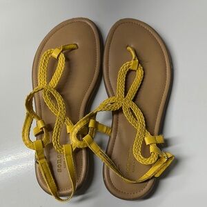 Sonoma Girl’s Braided Yellow Sandals